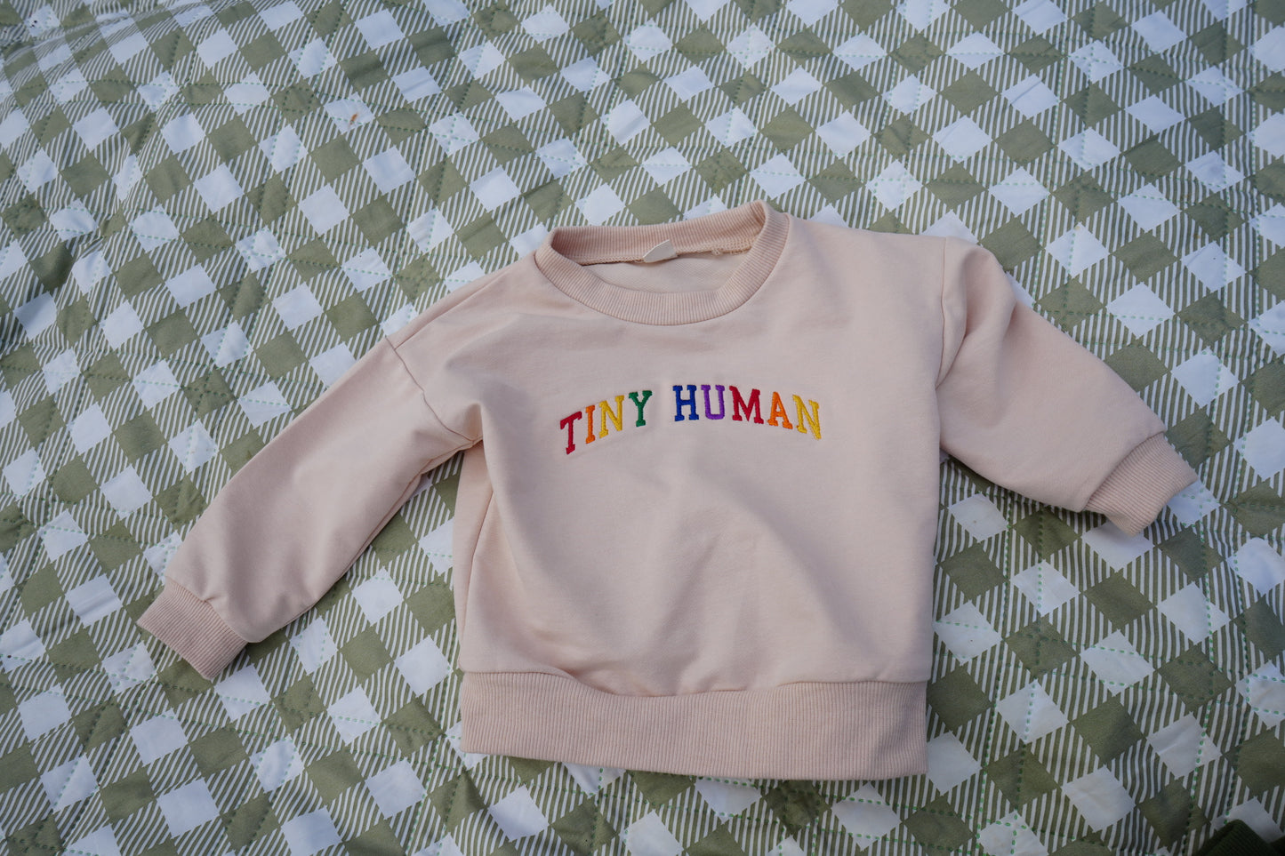 Tiny Humans Embroidered Jogger Set